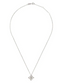 18kt white gold diamond Princess Flower necklace